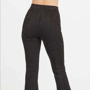 Spanx faux suede flare pants XS